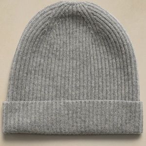 Cashmere Ribbed Beanie